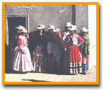 Tucare, Peru - Women dressed for holiday.